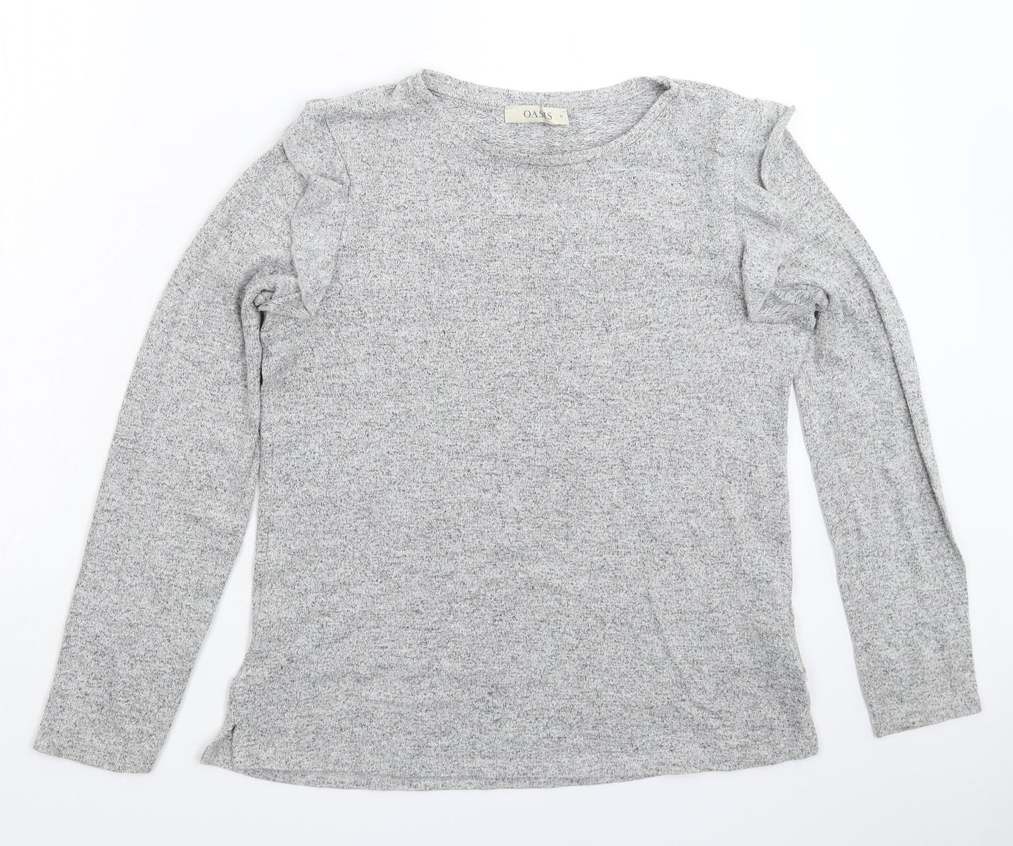 Oasis Womens Grey  Knit Pullover Jumper Size M