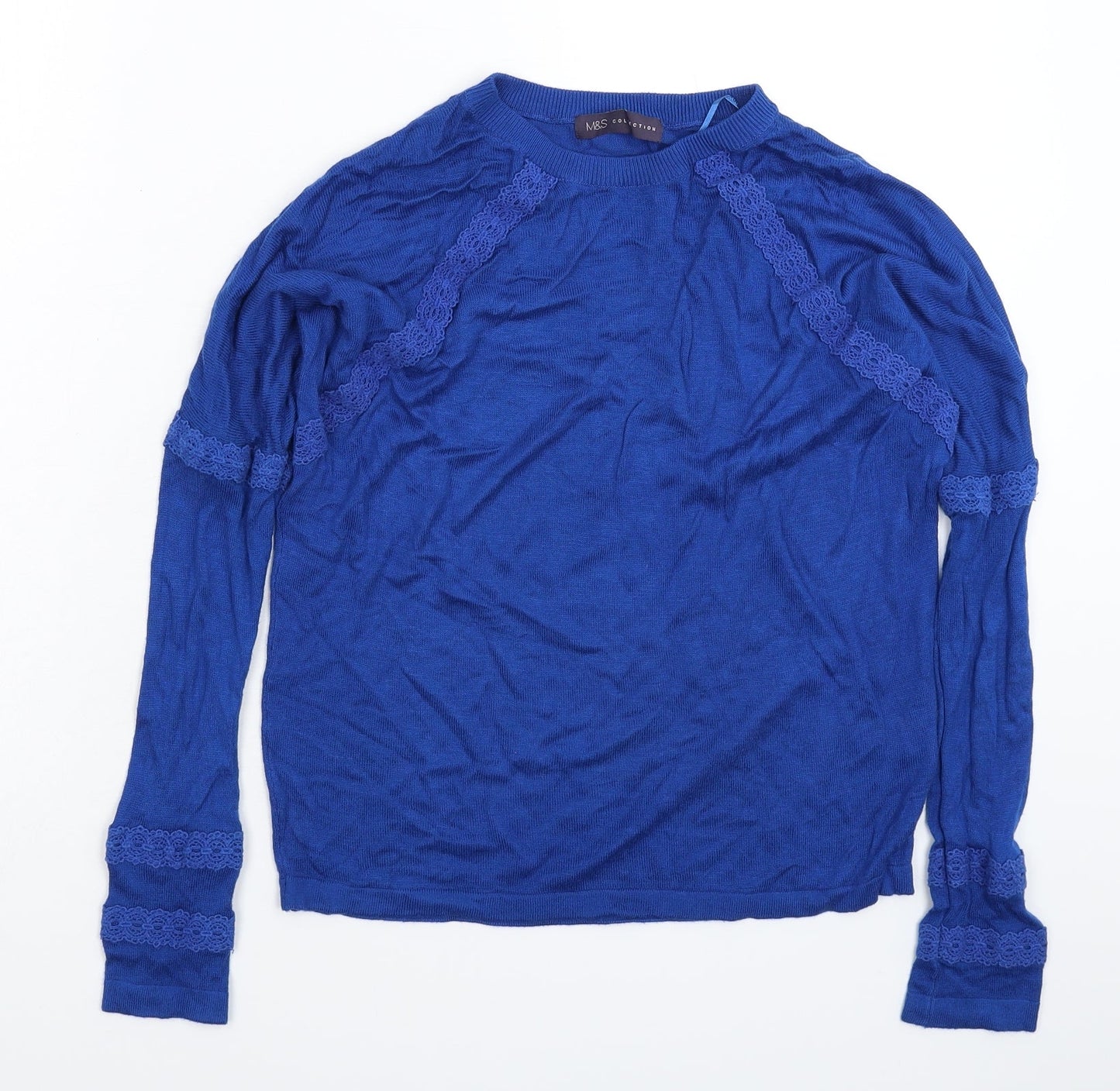 Marks and Spencer Womens Blue  Knit Pullover Jumper Size S