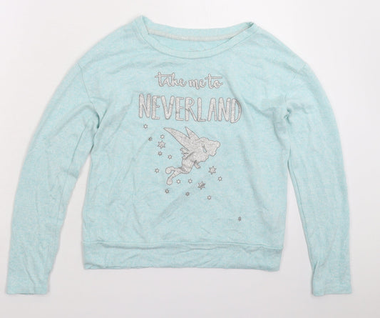 Disney Womens Blue  Knit Pullover Jumper Size 8