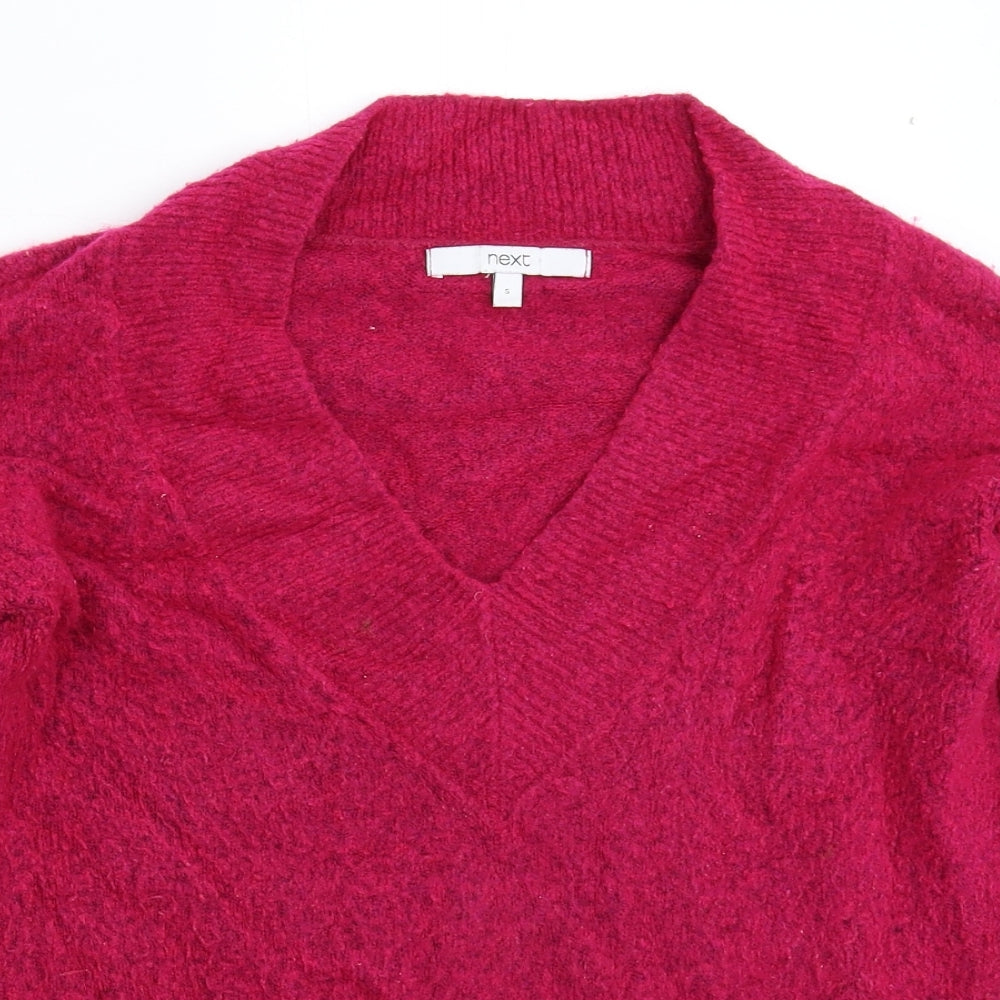 NEXT Womens Pink  Knit Pullover Jumper Size S
