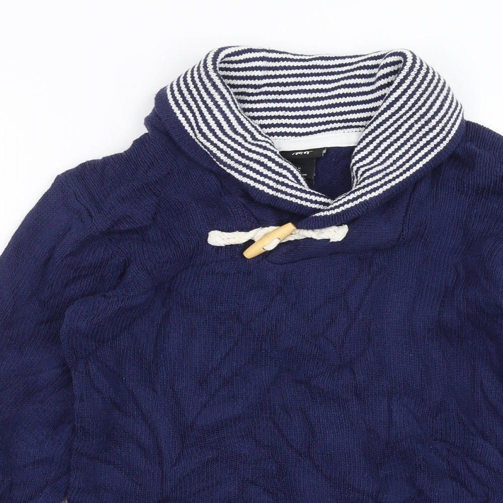H&M Mens Blue  Knit Pullover Jumper Size M