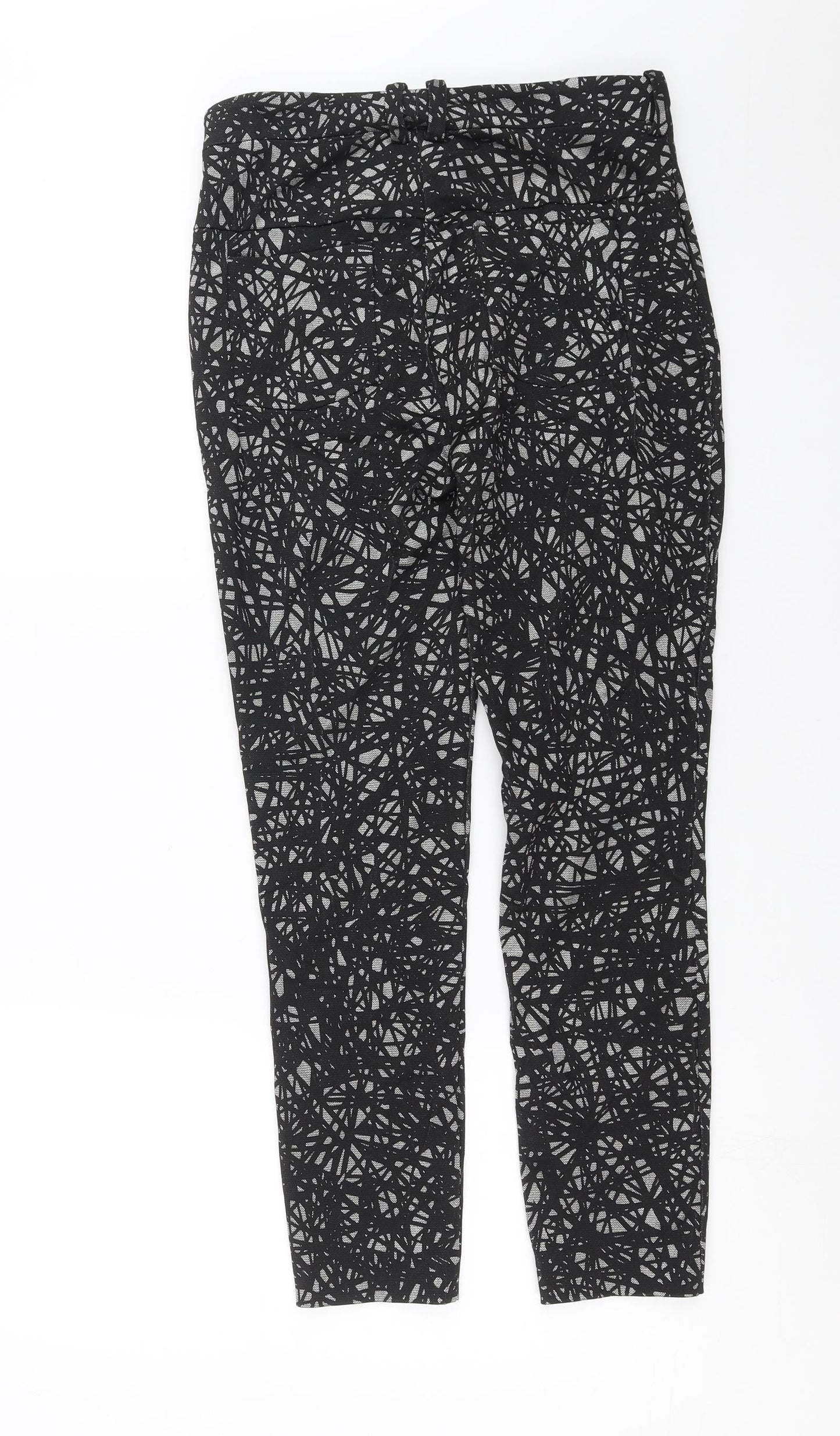 Drykorn Womens Black Geometric  Trousers  Size 28 in L25 in