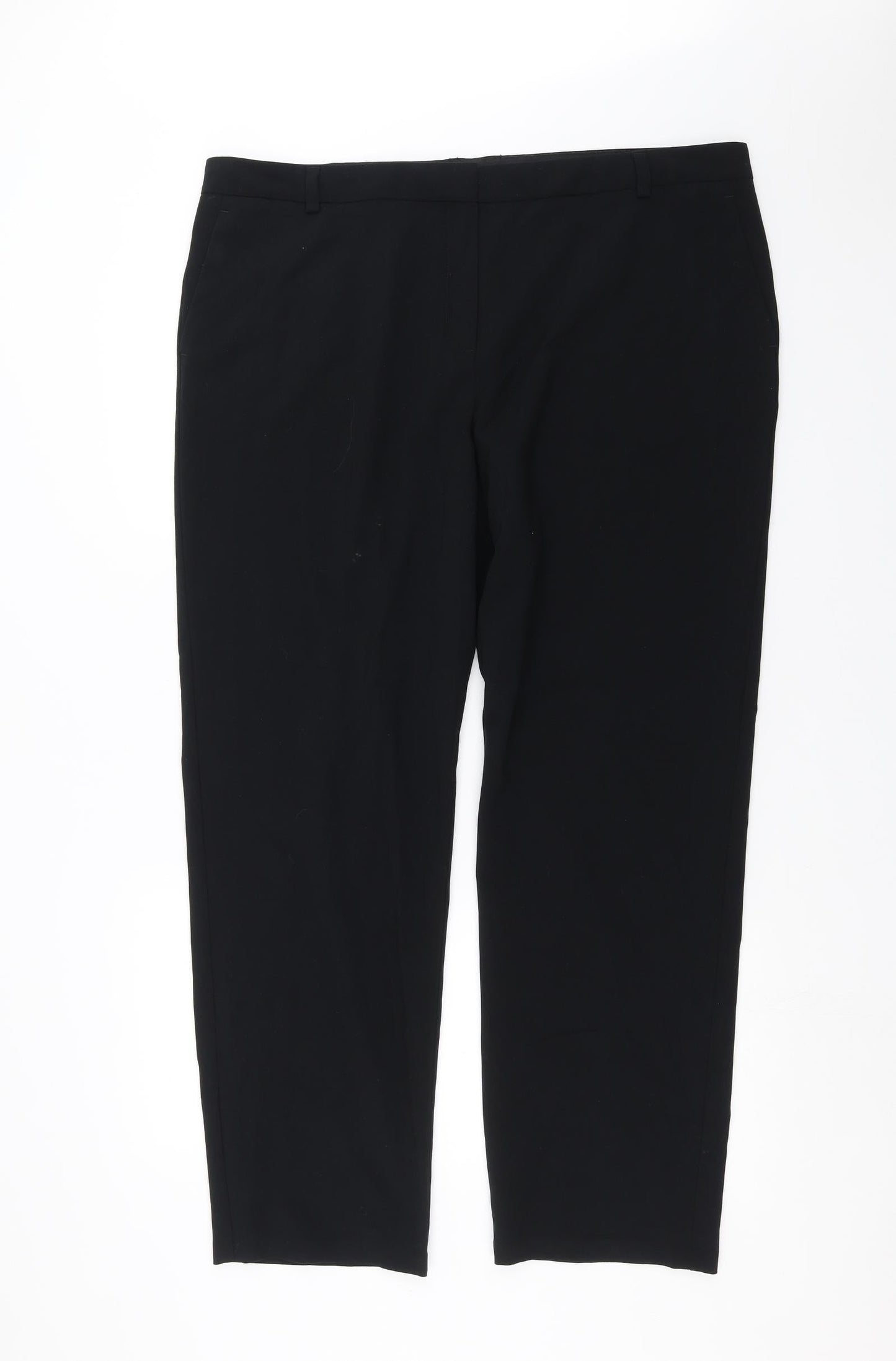 Preworn Womens Black   Trousers  Size 40 in L30 in