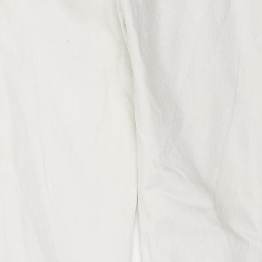 F&F Womens White  Denim Skinny Jeans Size 10 L30 in