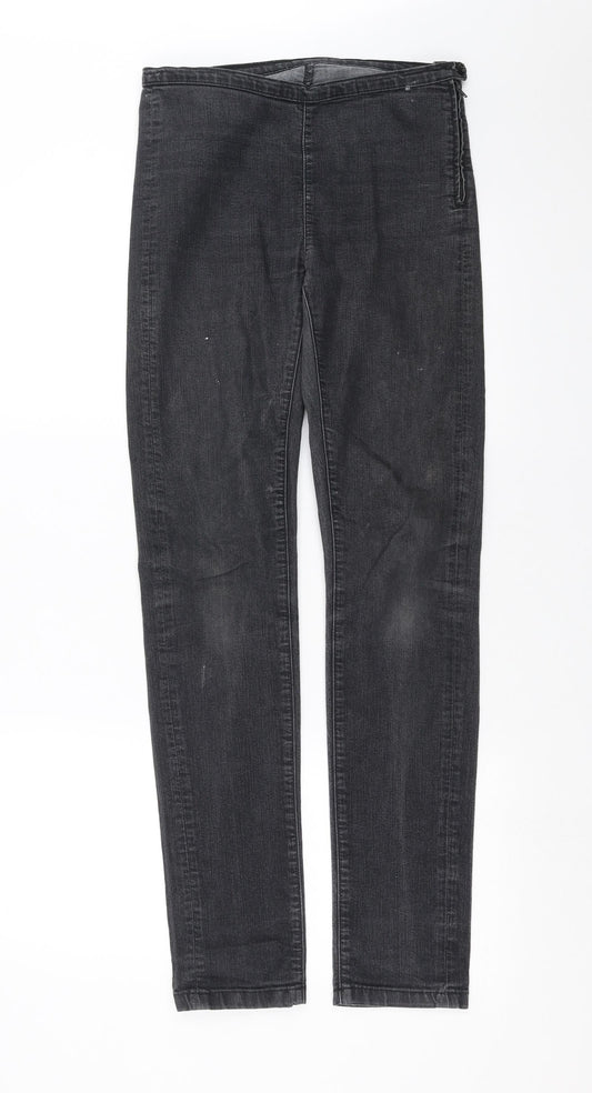 Marks and Spencer Womens Grey  Denim Jegging Jeans Size 8 L31 in
