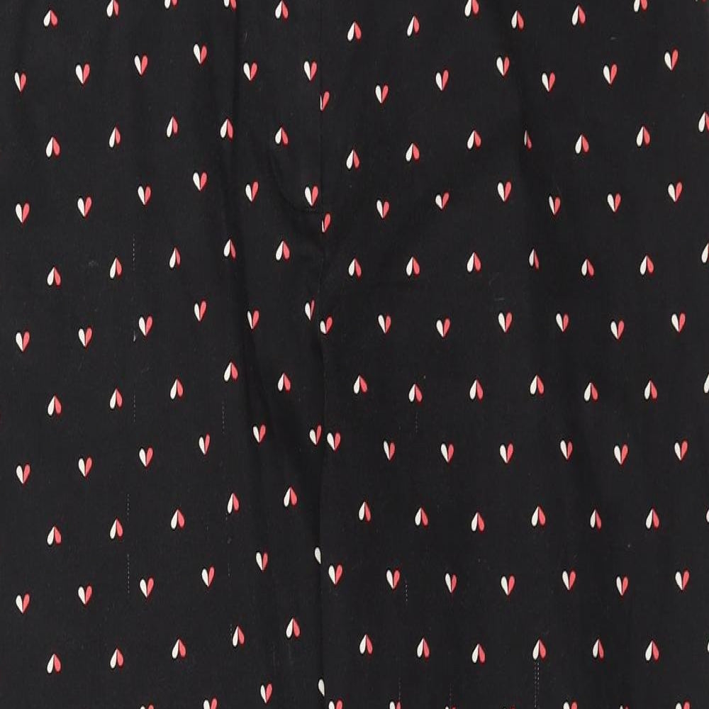 Preworn Womens Black Geometric  Trousers  Size 36 in L25 in