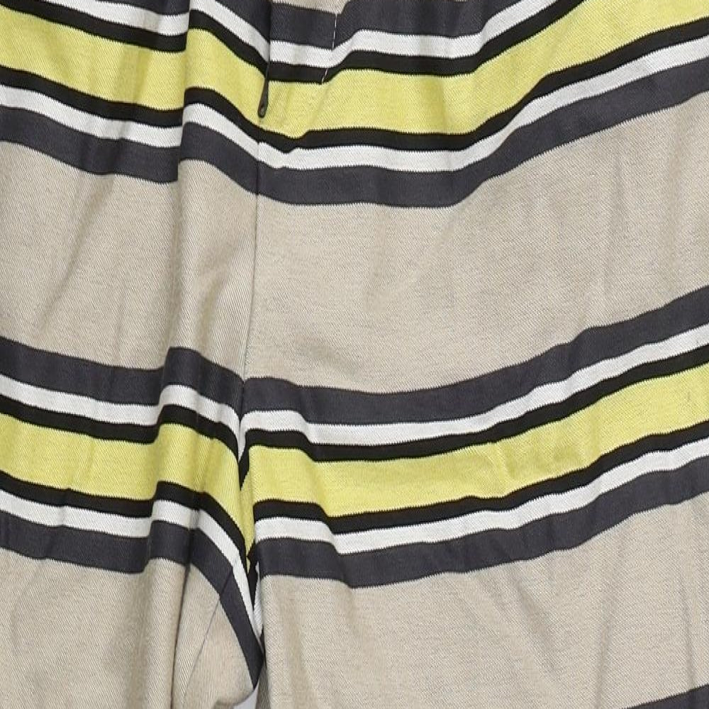 ASOS Womens Beige Striped  Trousers  Size 32 L24.5 in