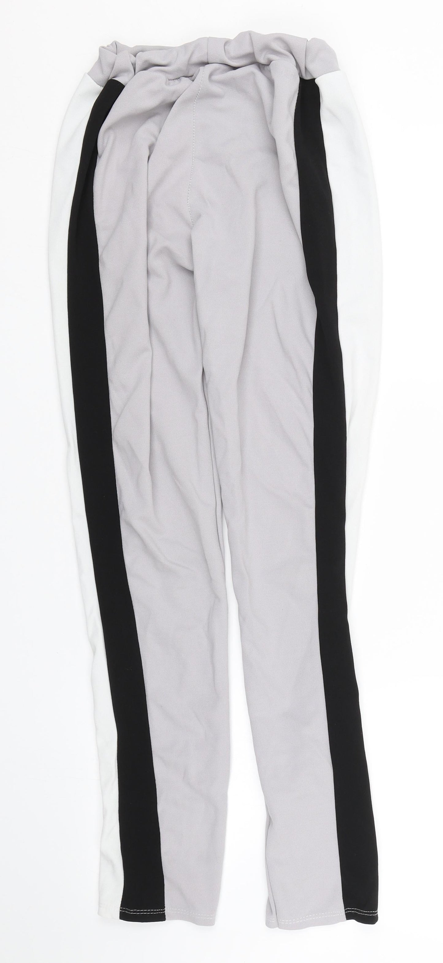 Preworn Womens Grey Striped  Sweatpants Trousers Size S L28 in