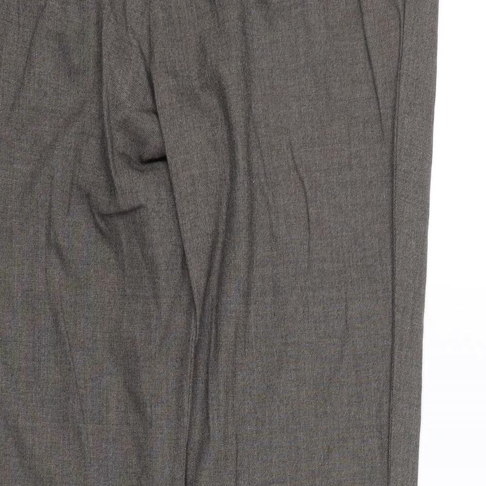 M&S Womens Brown   Trousers  Size 12 L26 in
