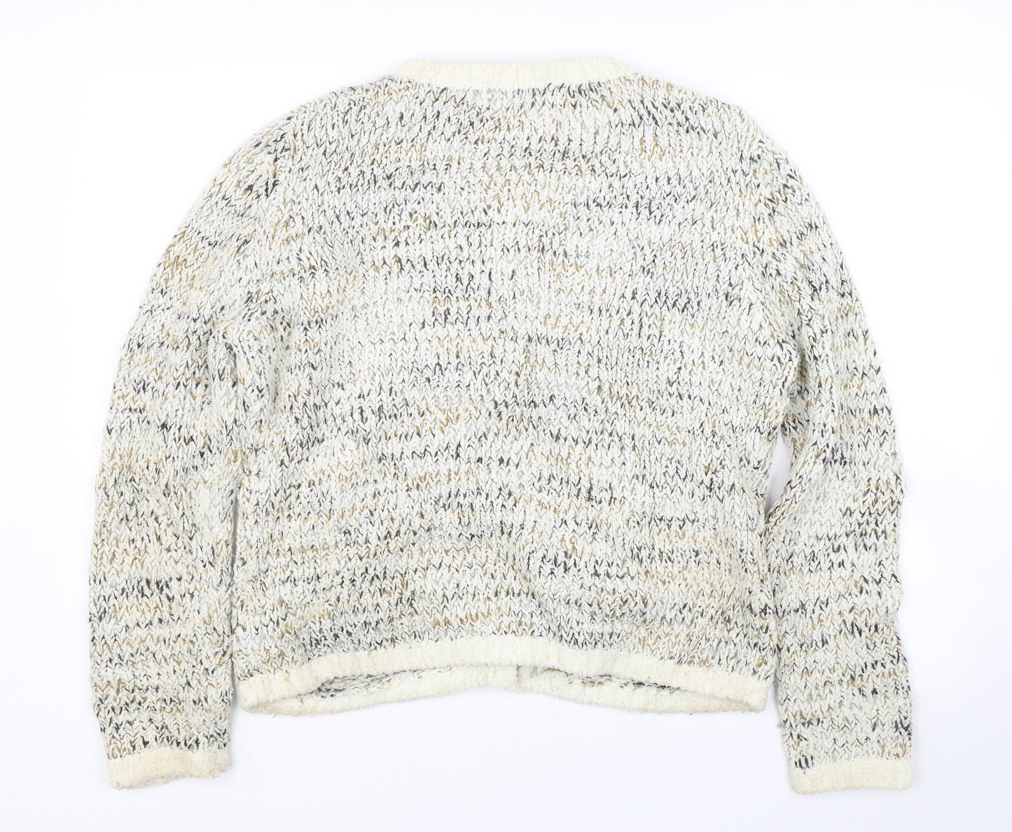 Passport Womens Beige   Cardigan Jumper Size L