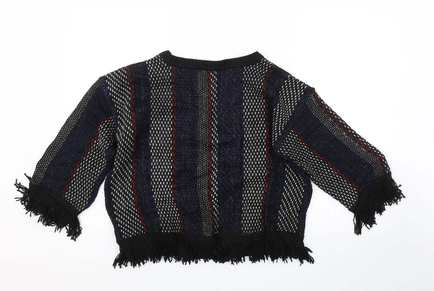 M&S Womens Multicoloured Striped  Pullover Jumper Size M
