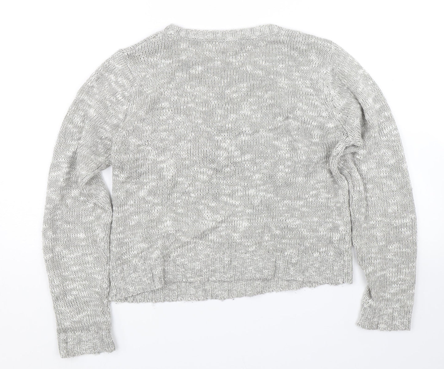 Peacocks Womens Grey   Pullover Jumper Size S  - Owl