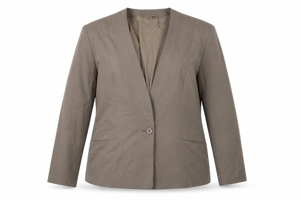 Preworn Womens Grey    Blazer Size 18