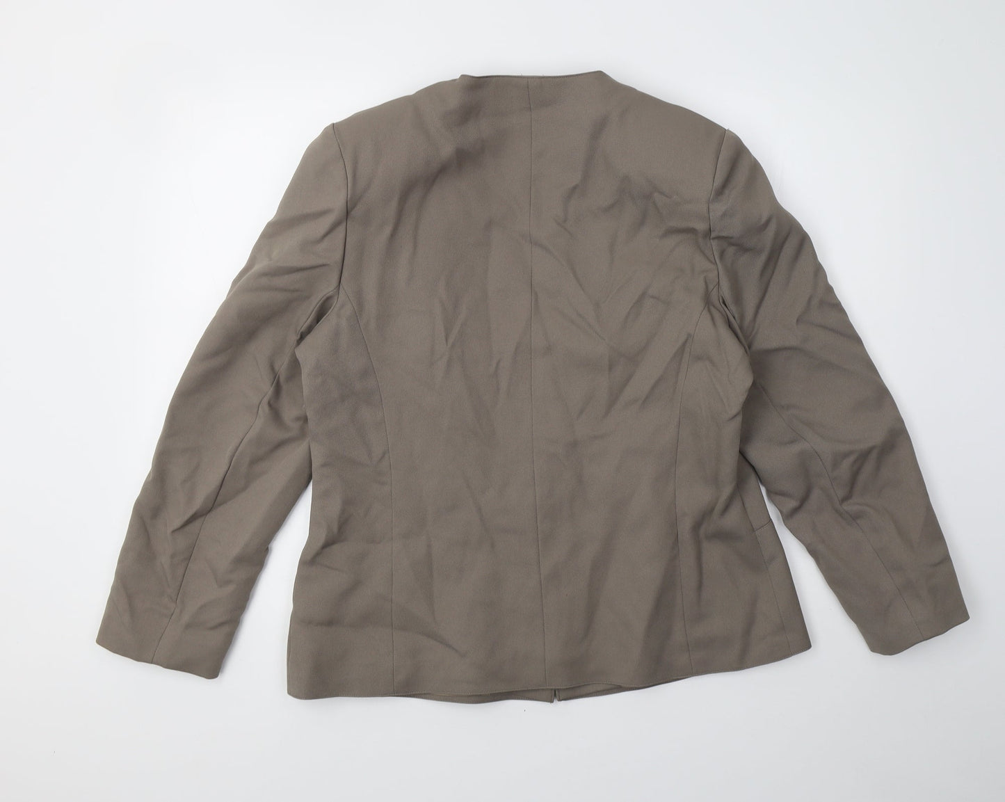 Preworn Womens Grey    Blazer Size 18