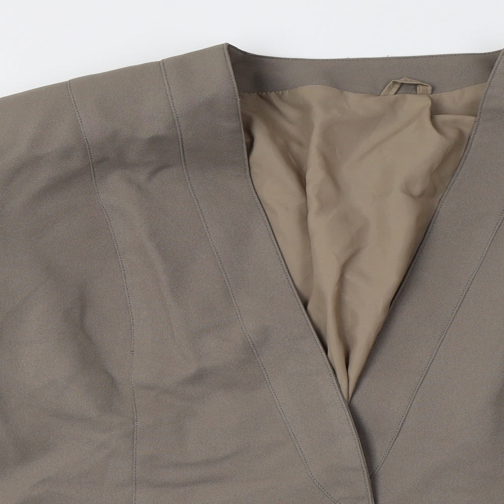 Preworn Womens Grey    Blazer Size 18