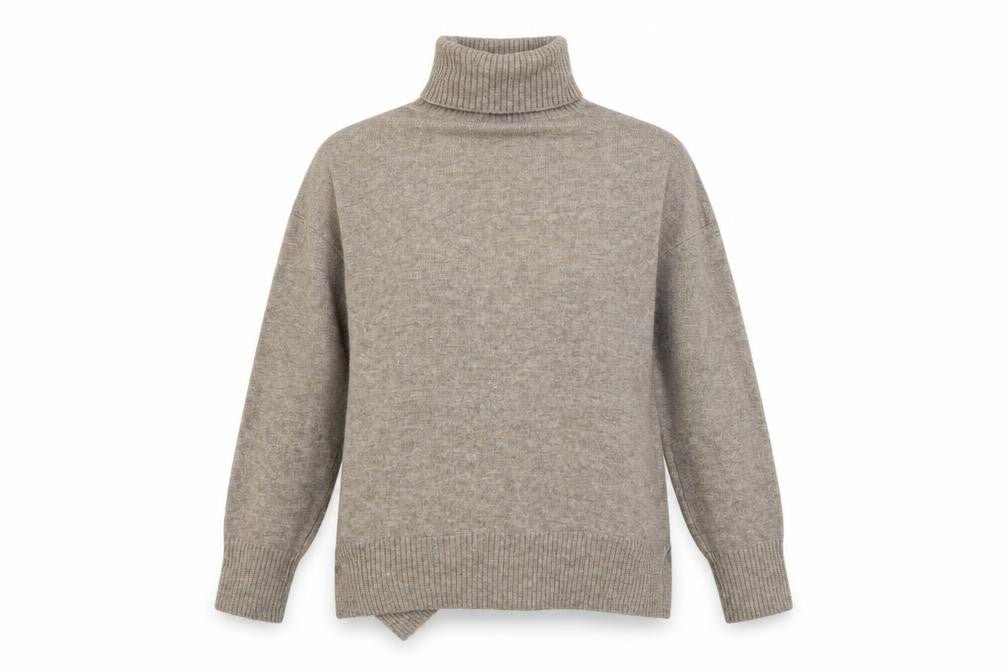 H&M Womens Grey  Knit Henley Sweatshirt Size S