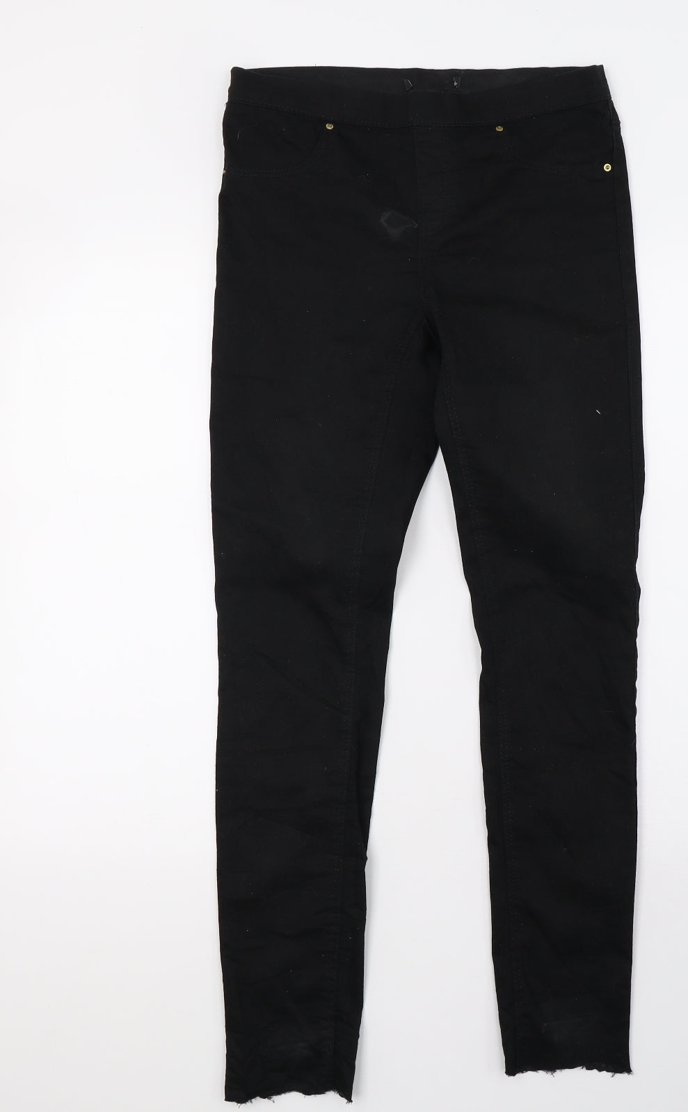 Preworn Womens Black  Denim Jegging Trousers Size 8 L31 in