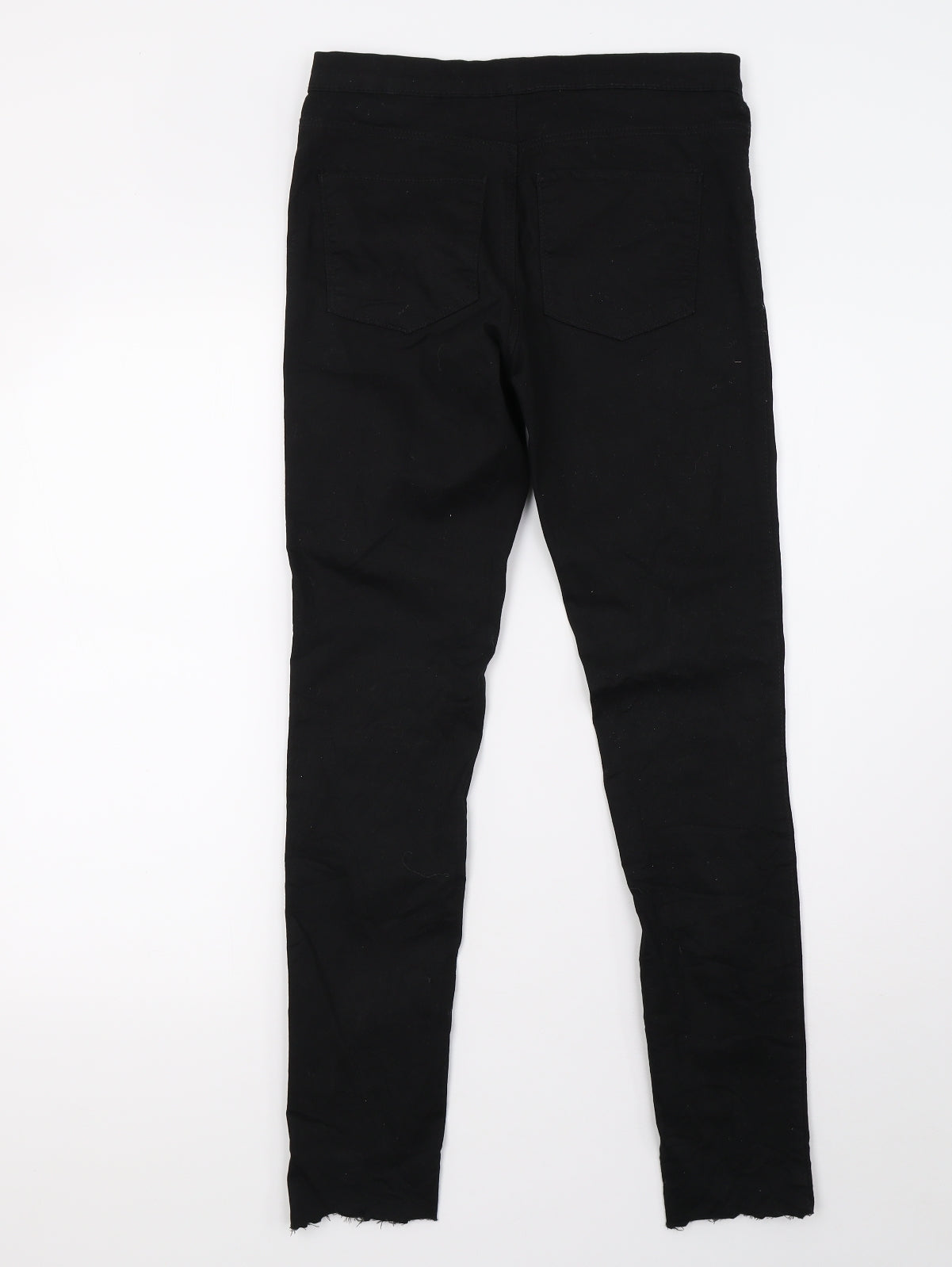 Preworn Womens Black  Denim Jegging Trousers Size 8 L31 in