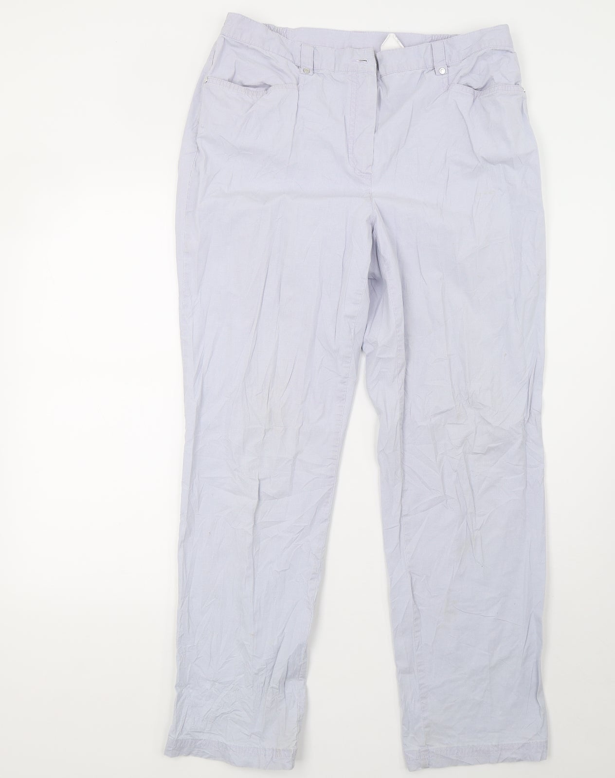 Preworn Womens Purple   Trousers  Size 12 L32 in