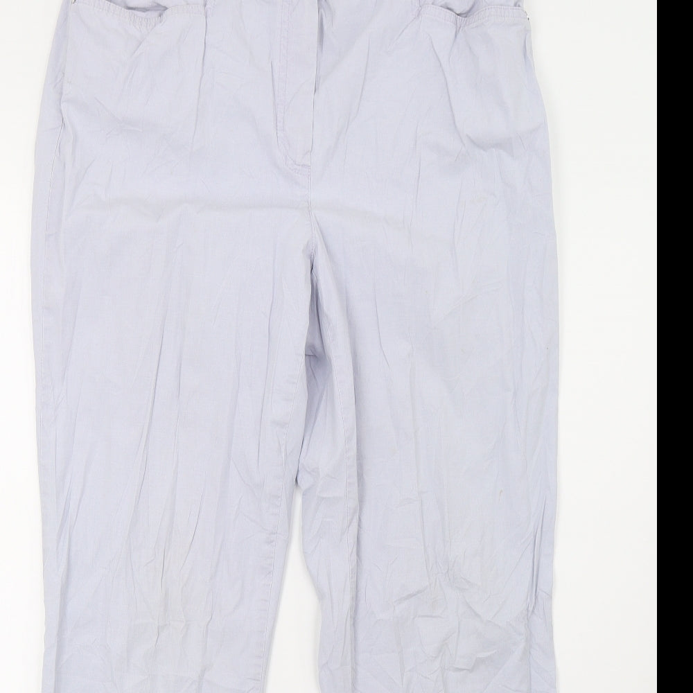 Preworn Womens Purple   Trousers  Size 12 L32 in