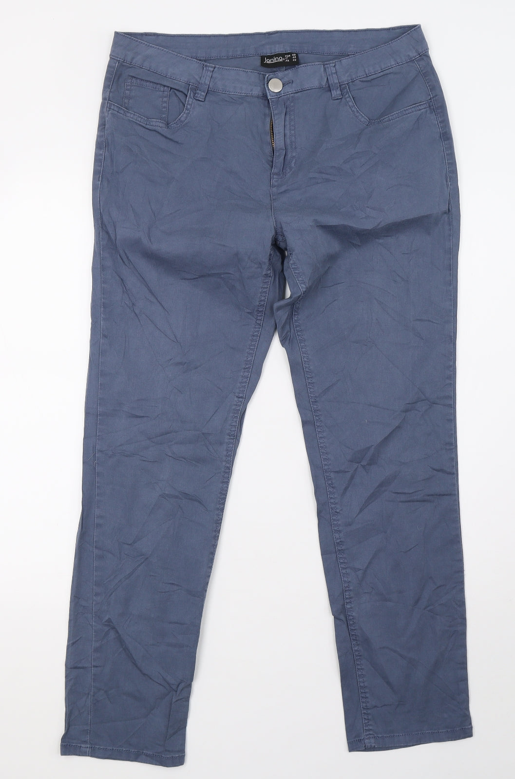 Janina Womens Blue   Trousers  Size 41 in L30 in