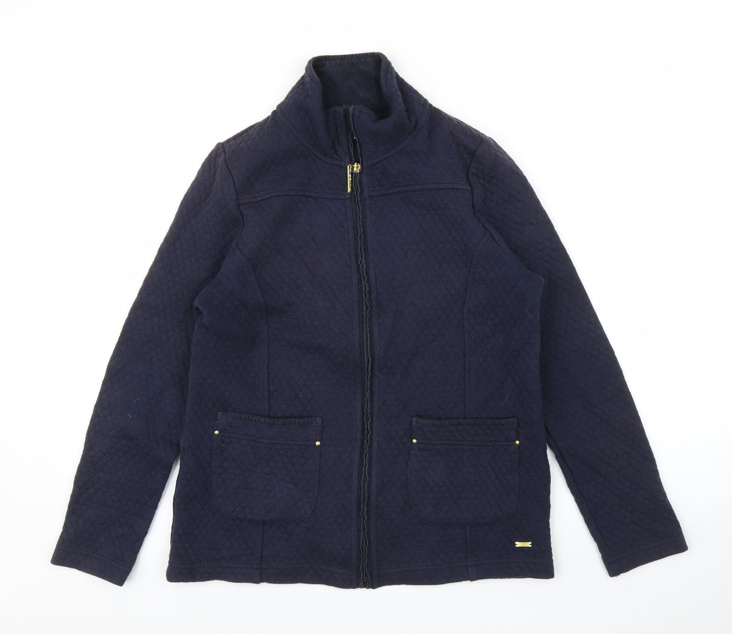 DASH Womens Blue   Quilted Coat Size 10