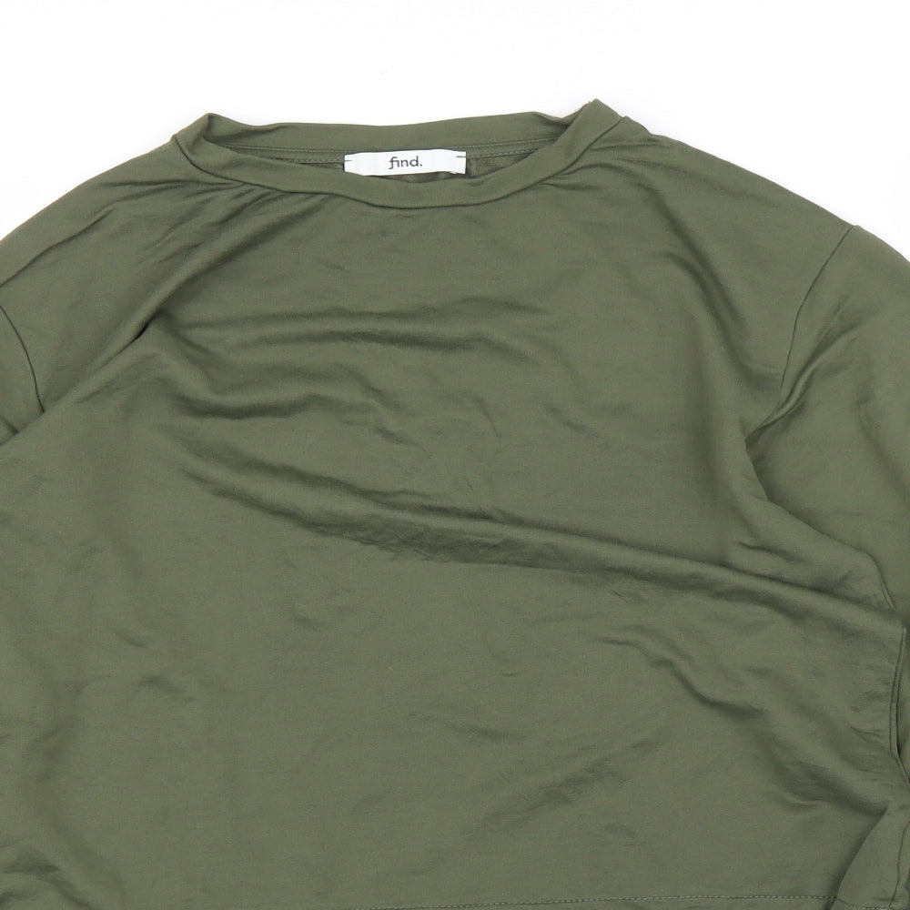 Find Womens Green   Pullover Jumper Size L