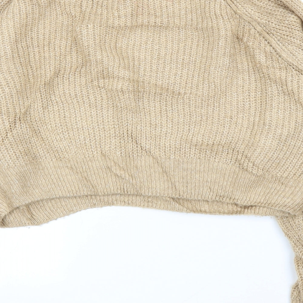 Topshop Womens Beige   Pullover Jumper Size M