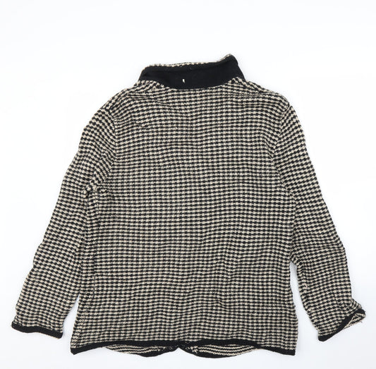 Gerry Weber Womens Beige Houndstooth  Jacket Blazer Size 18