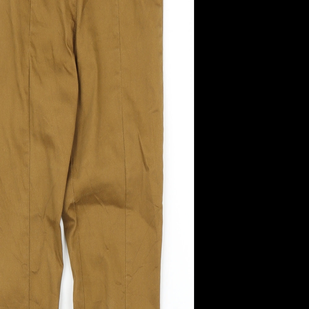 H&M Womens Beige   Carpenter Trousers Size 8 L25 in