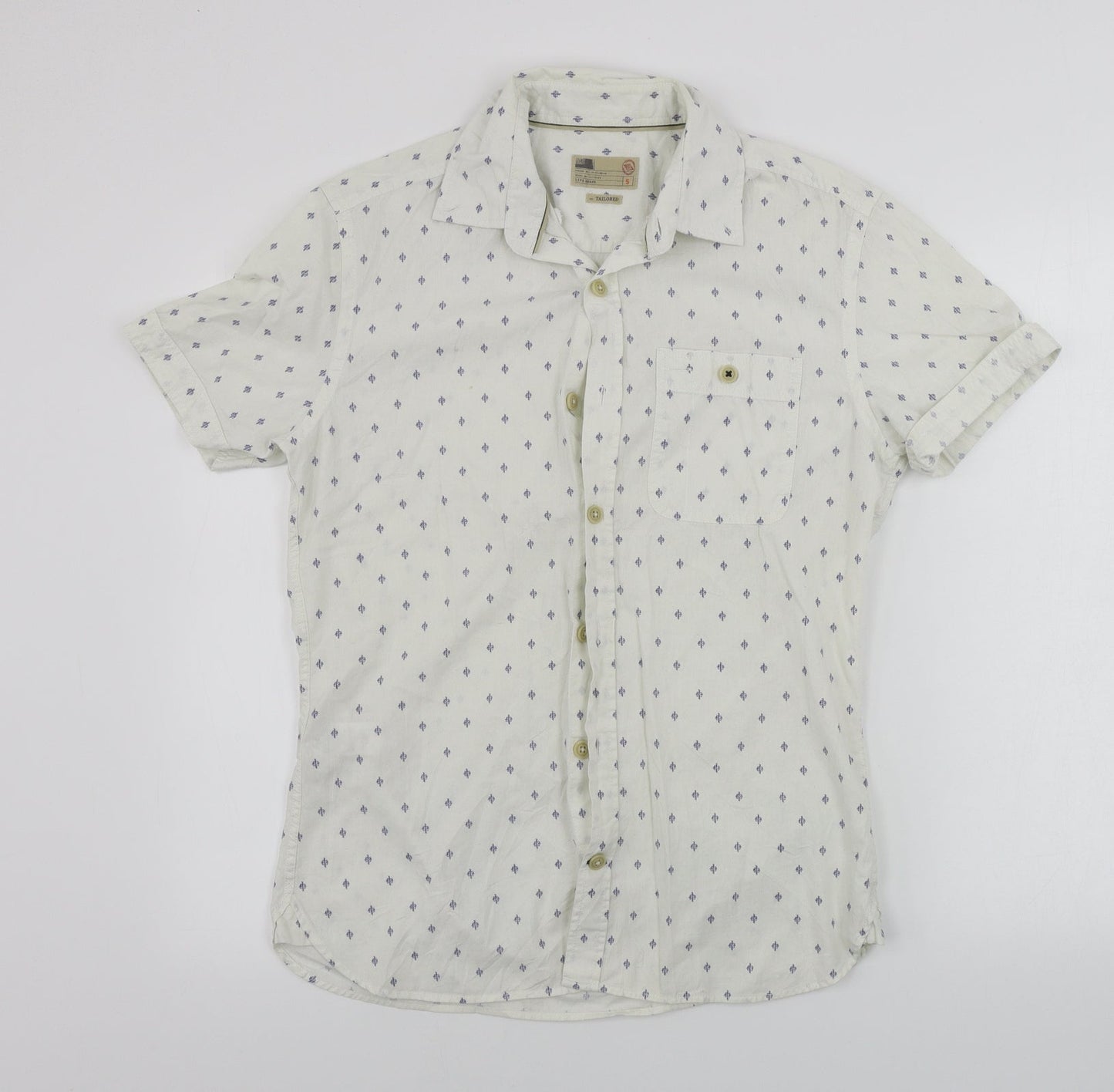 NORTH COAST   Mens White    Button-Up Size S