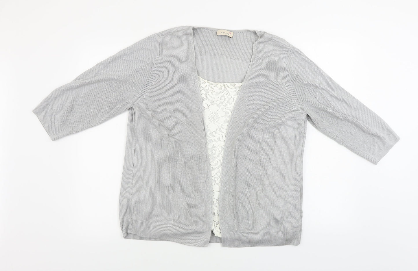Marks and Spencer Womens Grey   Cardigan Jumper Size 18