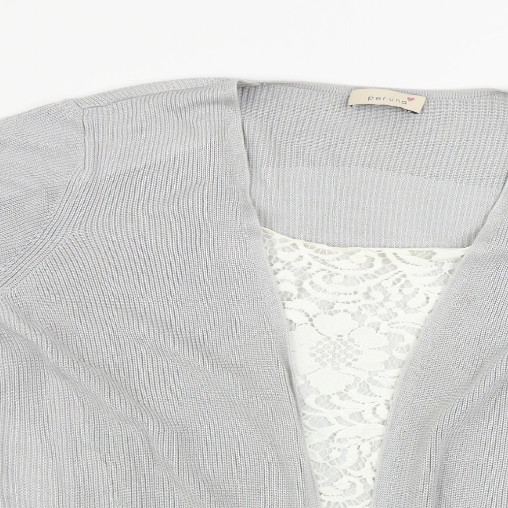 Marks and Spencer Womens Grey   Cardigan Jumper Size 18