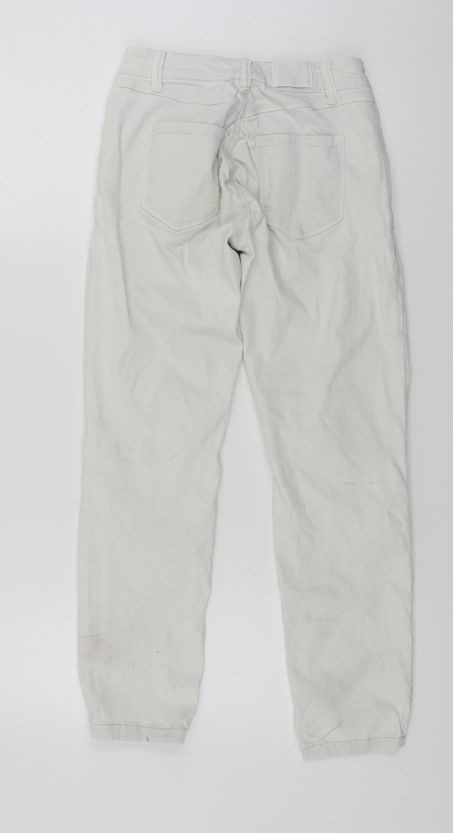 Preworn  Womens White   Skinny Jeans Size L L24 in