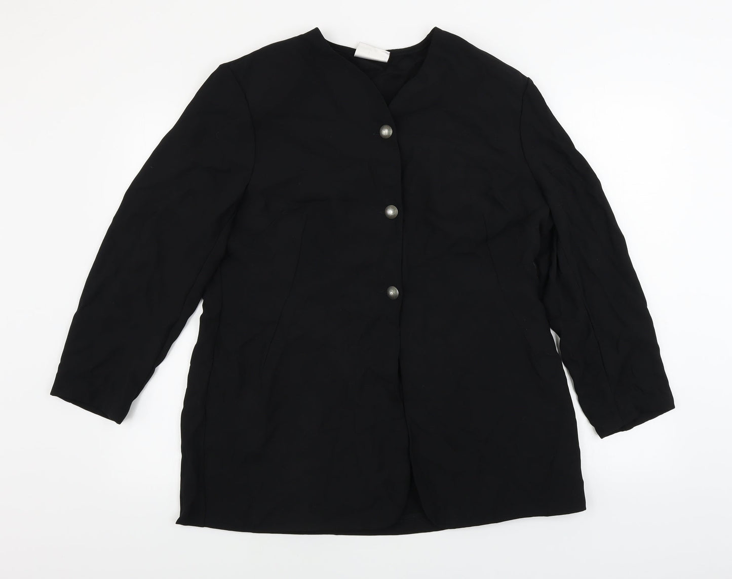 Richards  Womens Black   Jacket Blazer Size 18