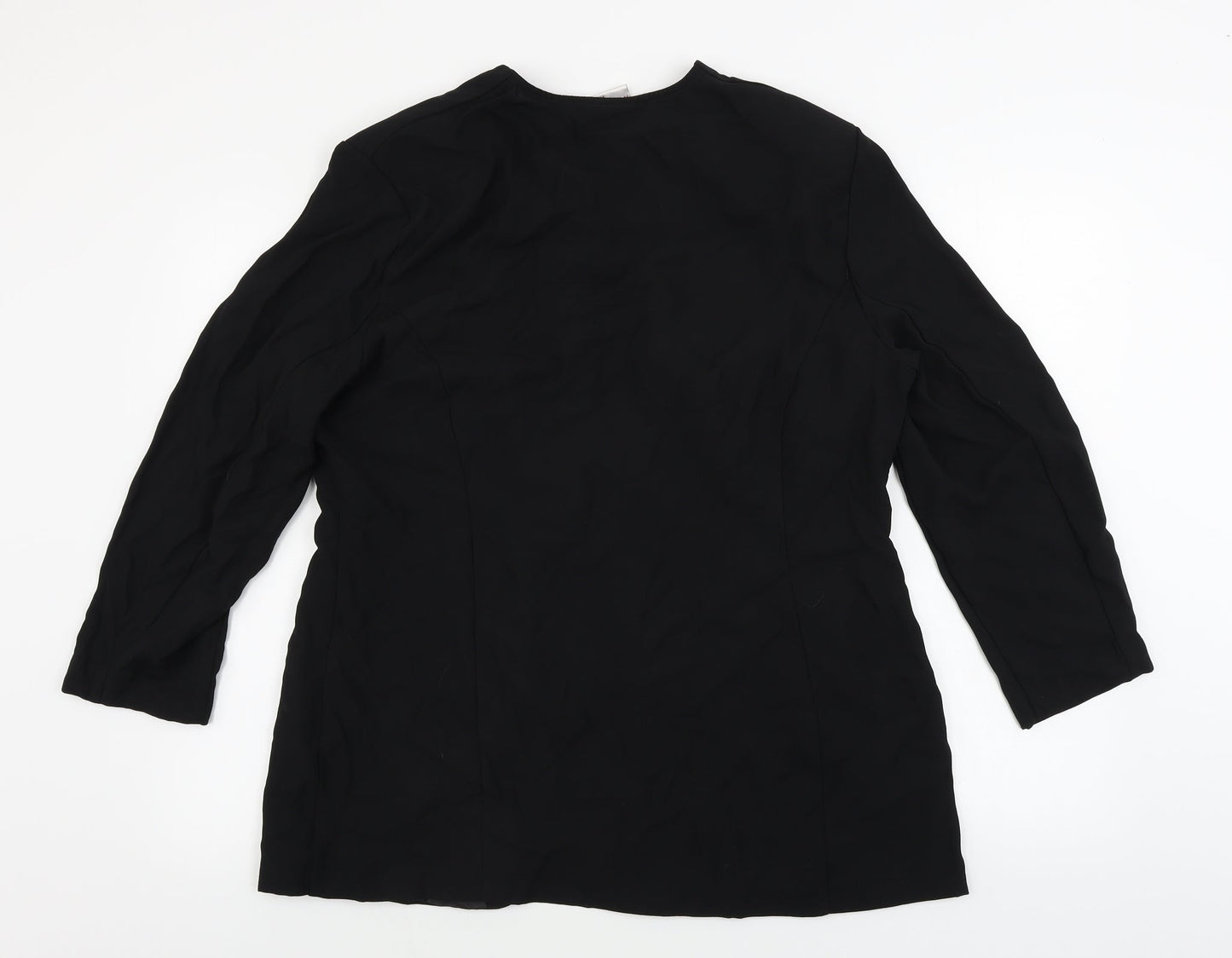Richards  Womens Black   Jacket Blazer Size 18