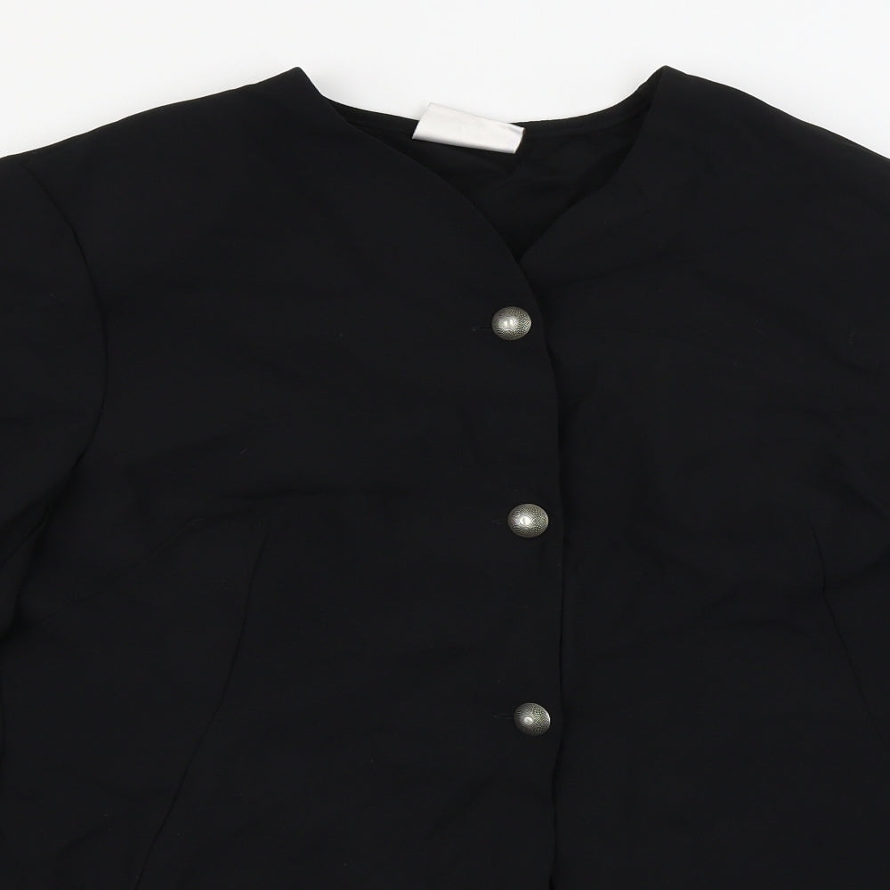 Richards  Womens Black   Jacket Blazer Size 18