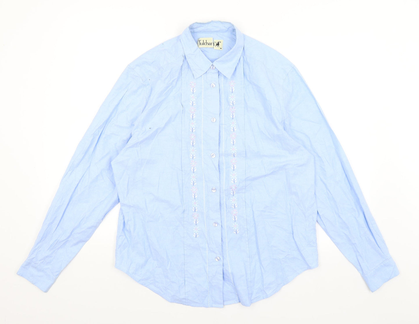 Tulchar Mens Blue    Button-Up Size M