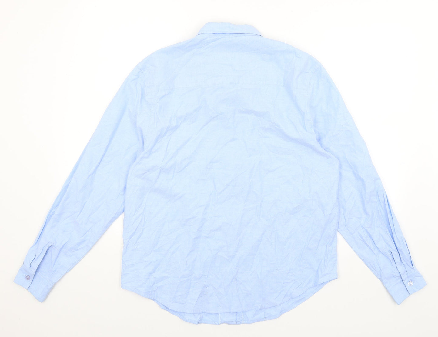 Tulchar Mens Blue    Button-Up Size M