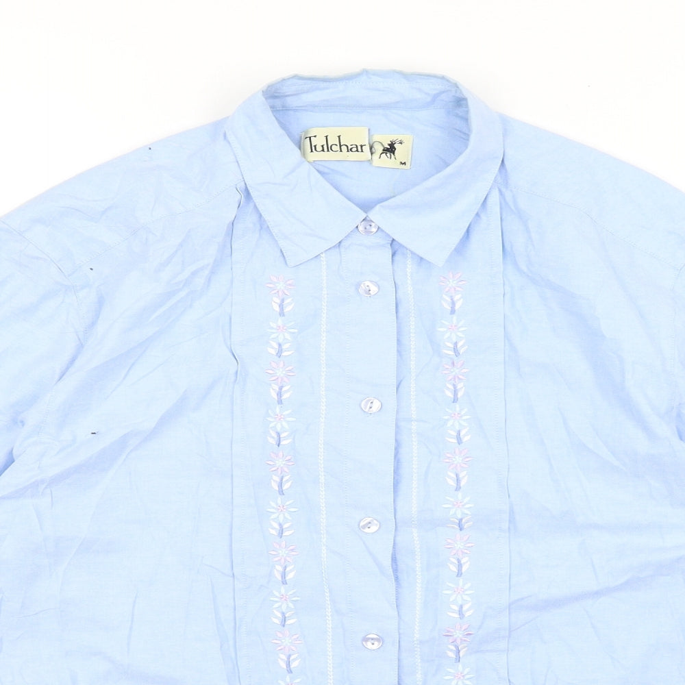 Tulchar Mens Blue    Button-Up Size M