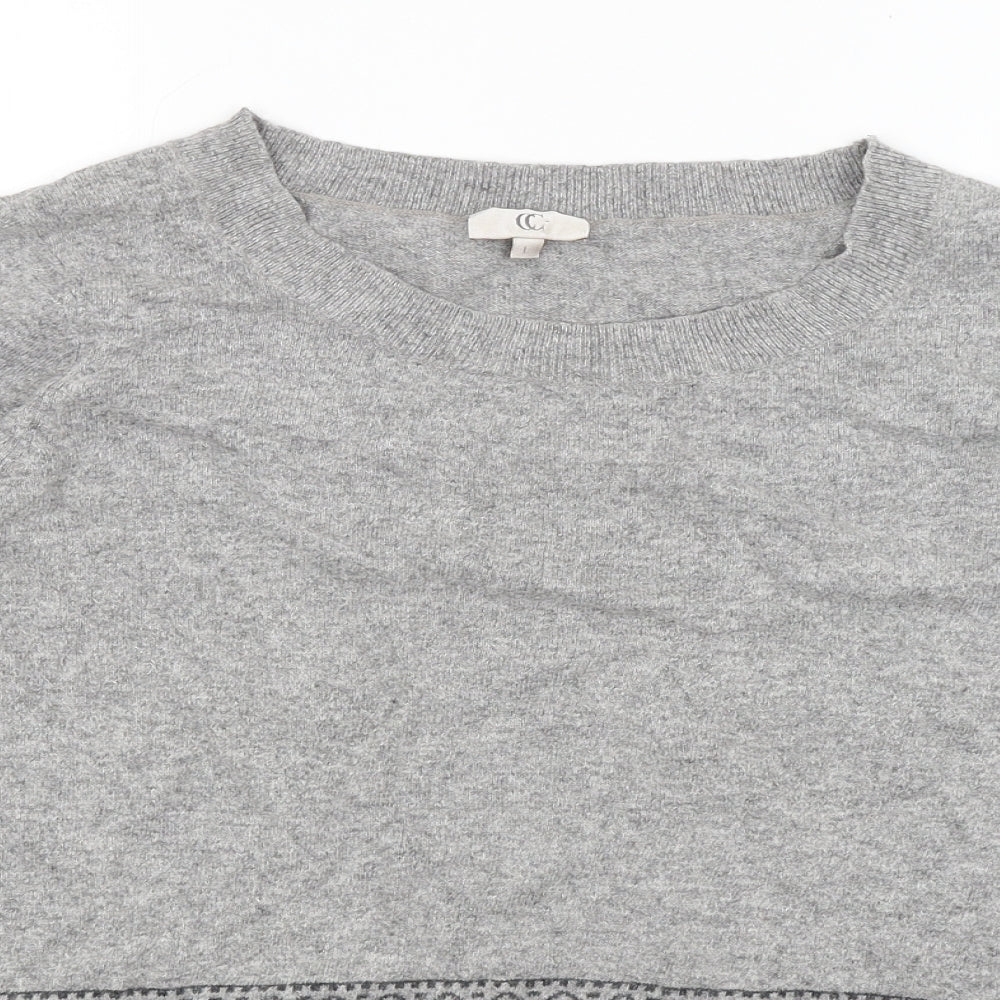 CC Womens Grey   Pullover Jumper Size L