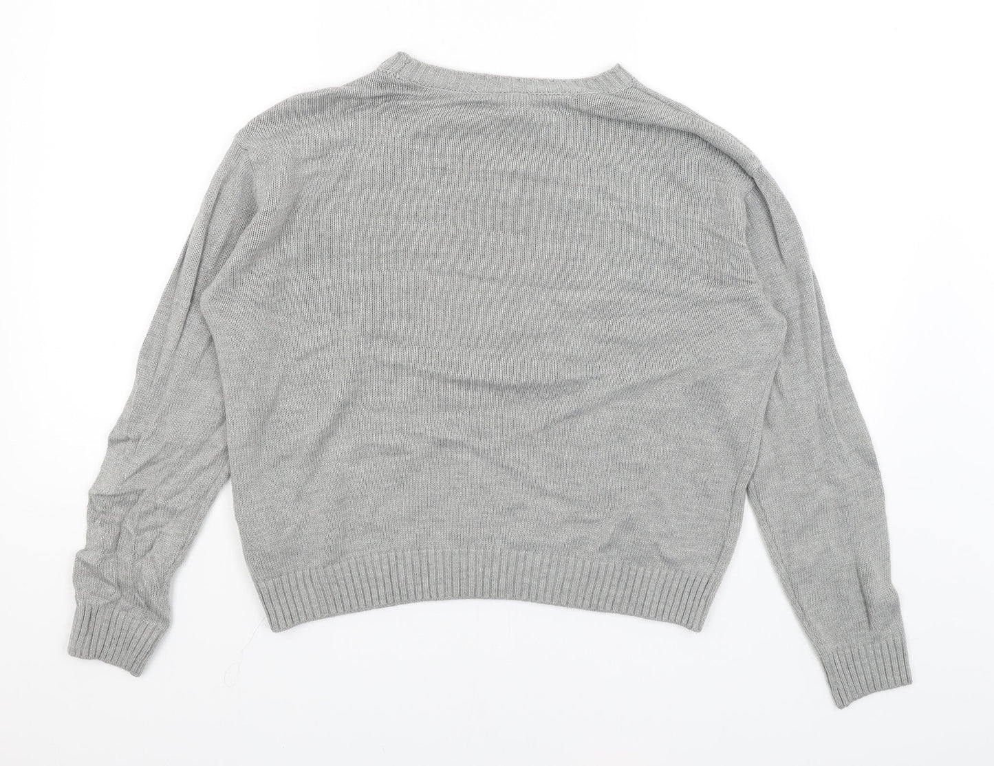 Divided Womens Grey   Pullover Jumper Size S  - Penguin Baubaul