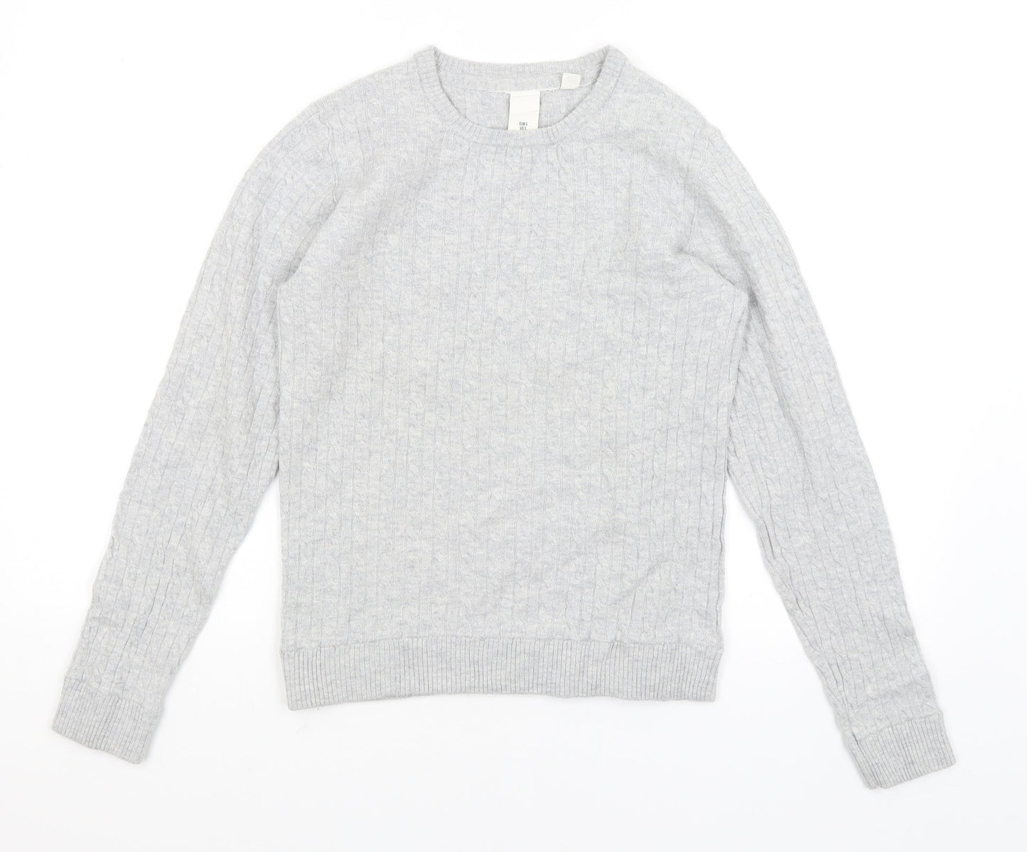 H&M Womens Grey   Pullover Jumper Size S
