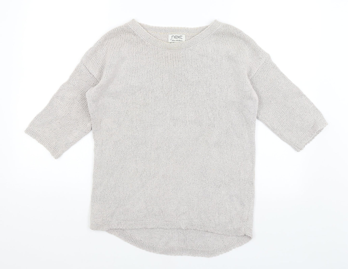 NEXT Womens Silver   Pullover Jumper Size 8