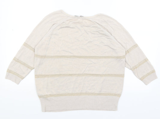 Autograph Womens Beige   Basic T-Shirt Size 12
