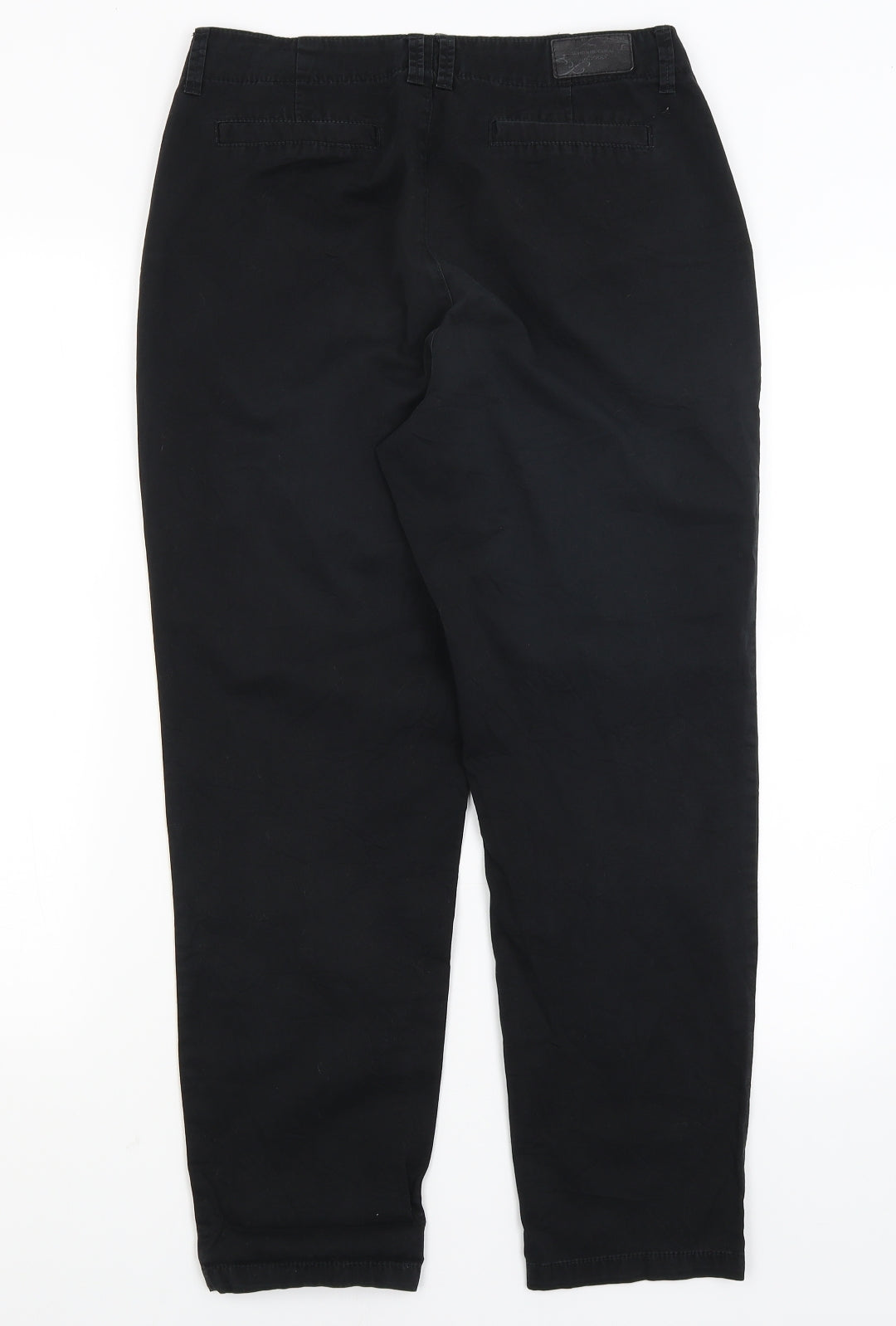 Charles Vogele Womens Black   Chino Trousers Size 10 L26.5 in