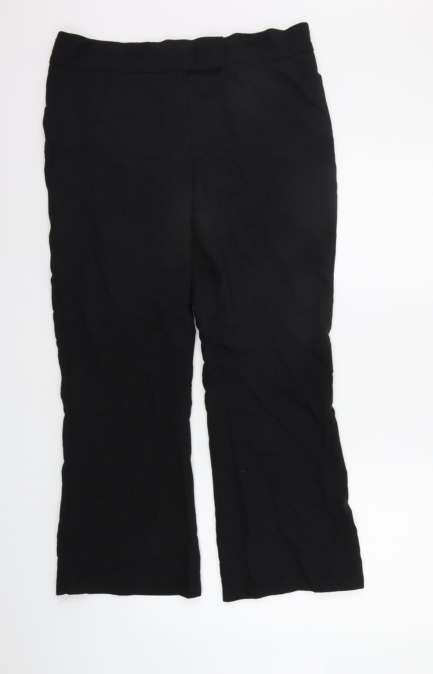 Marks and Spencer Womens Black   Trousers  Size 14 L25 in