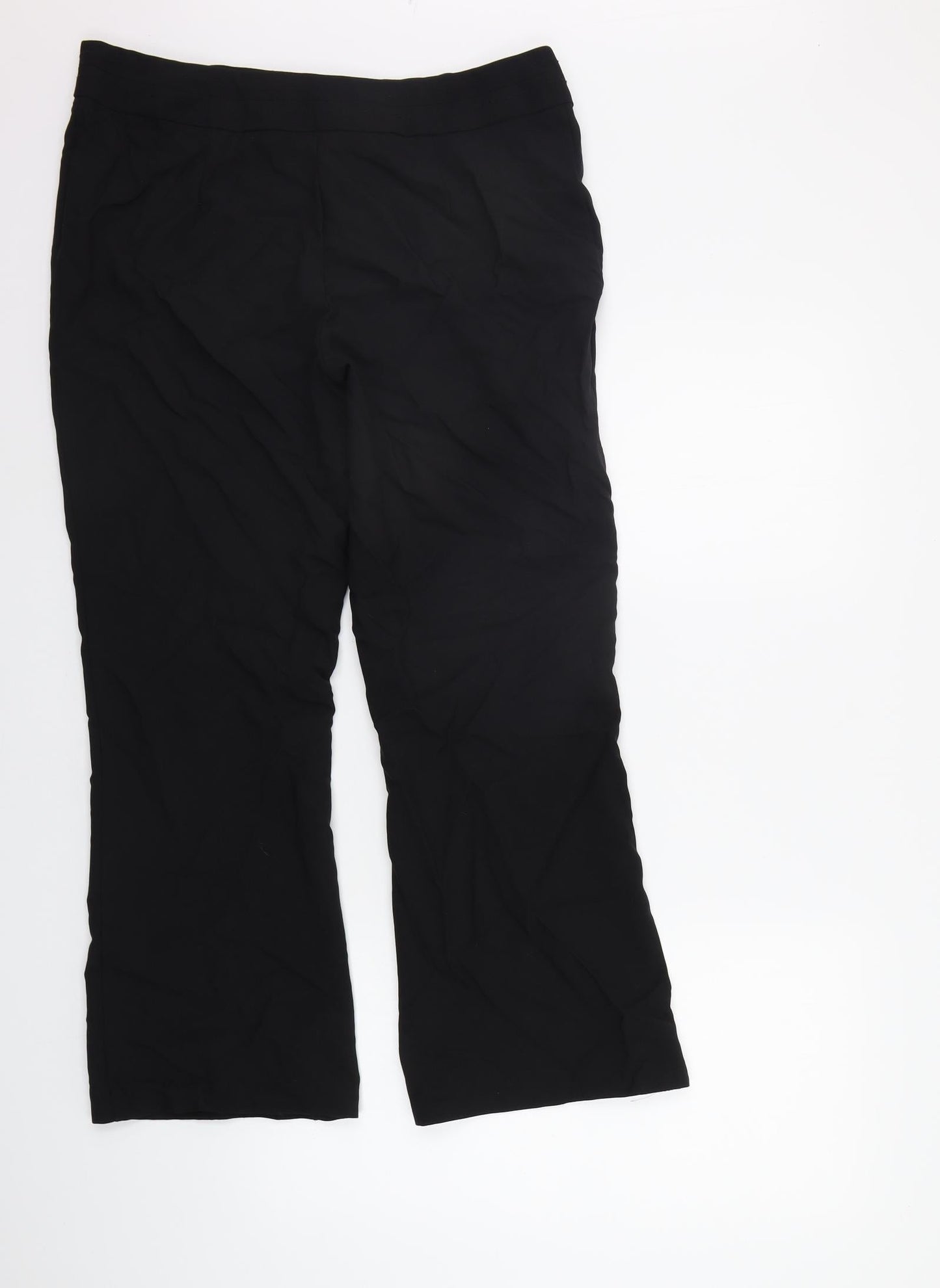 Marks and Spencer Womens Black   Trousers  Size 14 L25 in