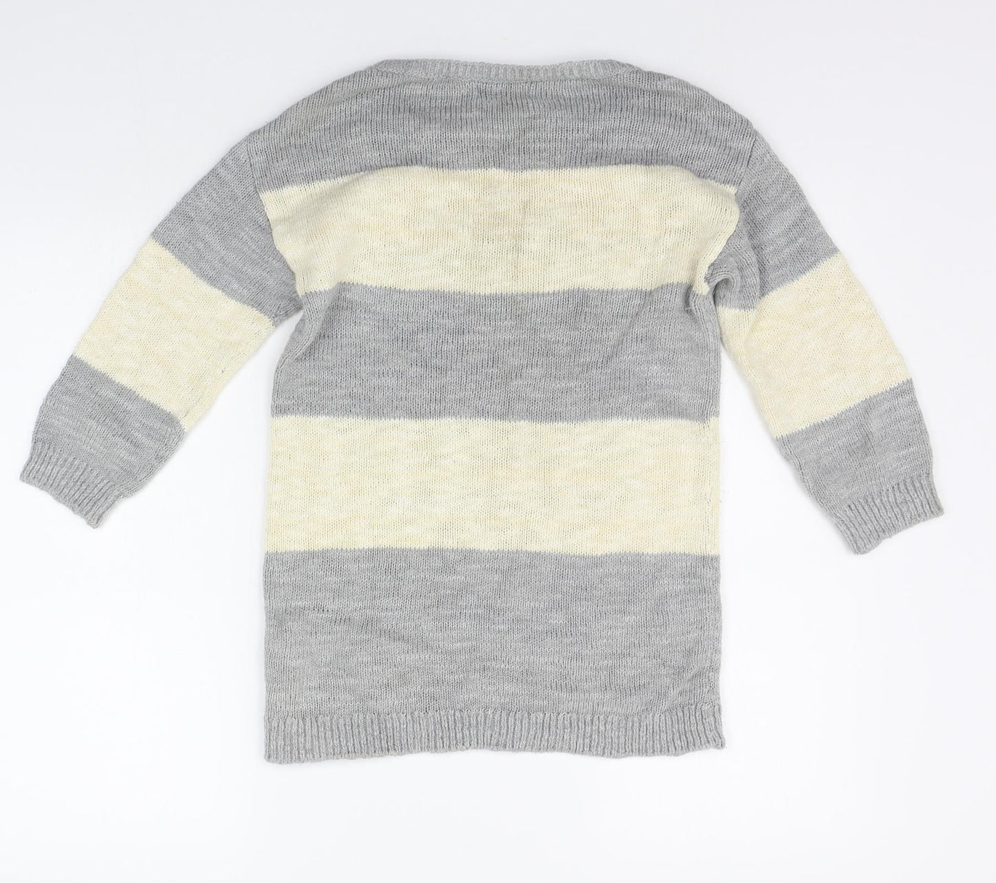 NEXT Womens Beige Striped  Pullover Jumper Size 6