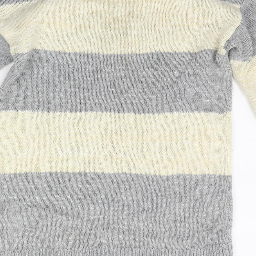 NEXT Womens Beige Striped  Pullover Jumper Size 6